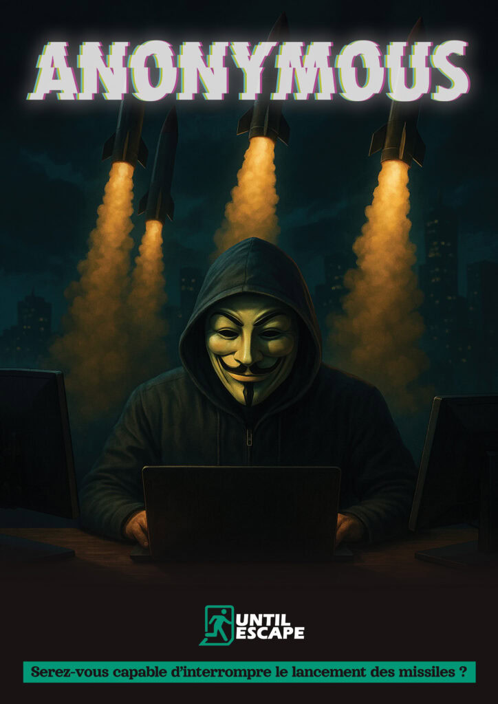 Salle escape game Anonymous - Escape Game Family Aubergenville 78