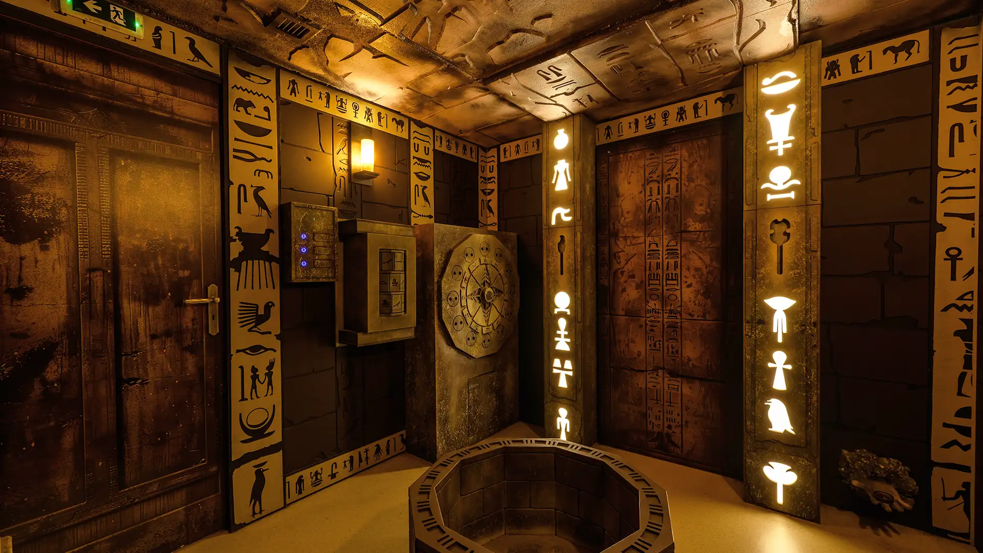 L'Héritage du Pharaon escape game Aubergenville décor égyptien