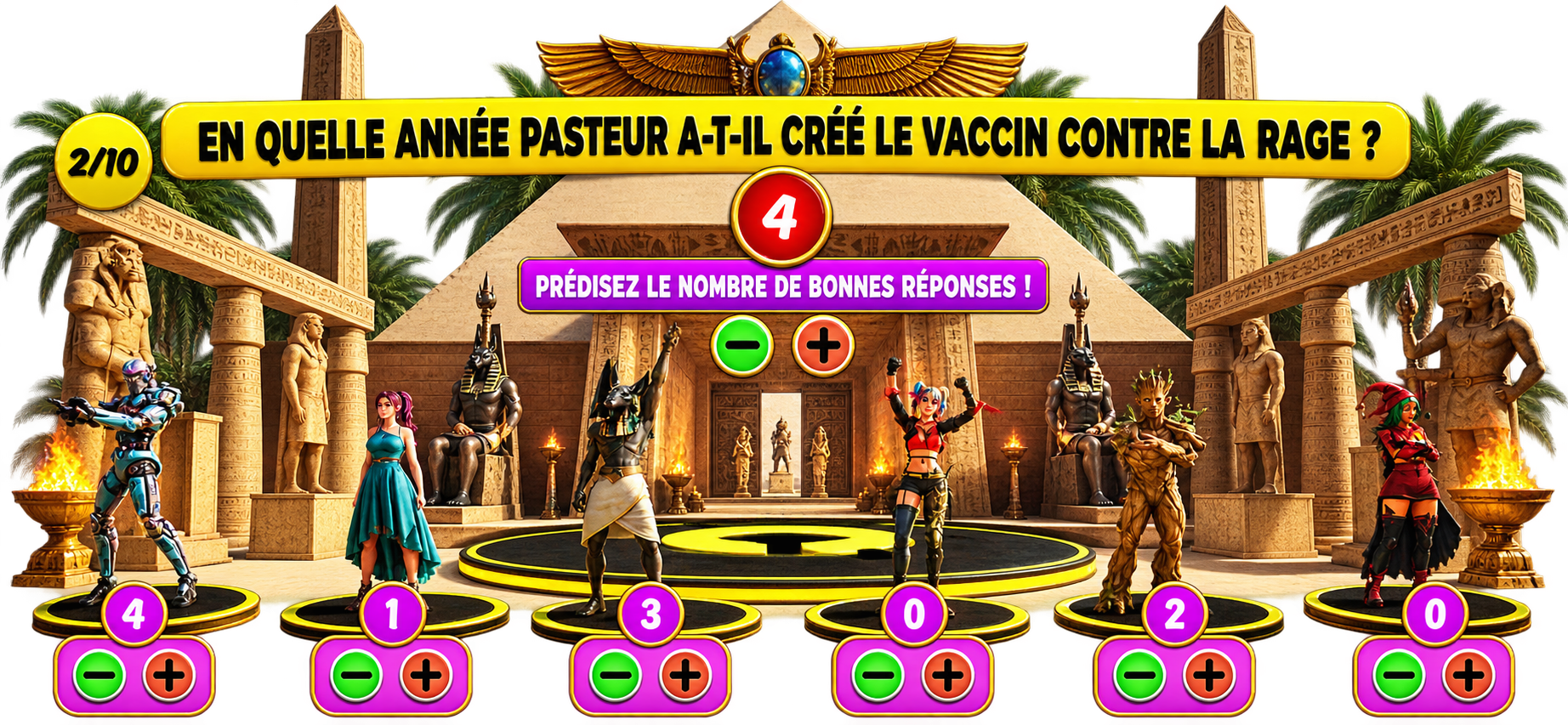 Quiz Game Battle en action